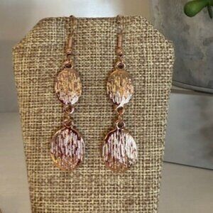 Park Lane "Step Up" Earrings – Elegant Rose Gold and Crystal Drop Earrings
